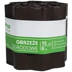 Бордюрна стрічка VARTCO 9 м х 15 см коричневий БОРЛ0005