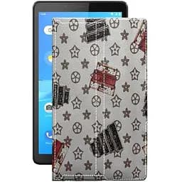 Чохол StatusCASE з екошкіри для планшету Lenovo Tab M7 Луі-Вітон-білий