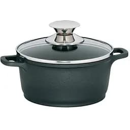 Кастрюля с крышкой Kela Kerros 16 см 1.0 л черная (11549)