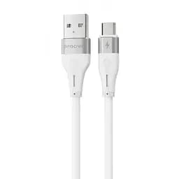 Кабель Proove Soft Silicone USB to Micro USB 2.4A (1m) white