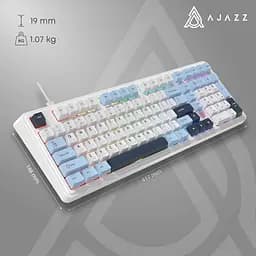 Клавіатура Ajazz AK980 Magnetic Switch White USB-C (AK980-MAX-M-BWDB) - мініатюра 6