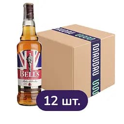 Упаковка виски Bell`s Original Blended Scotch Whisky 40% 8.4 л (0.7 л х 12 шт.)