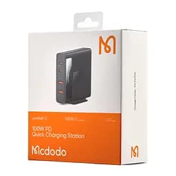 Мережевий зарядний пристрій McDodo Hyperspace Series 100W 4-Port PD Quick Charging Station with C + C 1.2m cable CH-1802 Bla - мініатюра 2