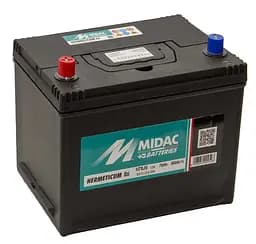 Акумулятор 6СТ-70A MIDAC HERMETICUM Asia, 12V, 70Ah (+/-), EN560А