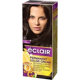 Крем-краска для волос Éclair Omega-9 стойкая №3.7 Черный шоколад 