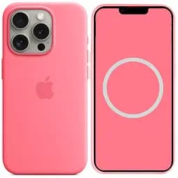 Чохол Epik Silicone case AAA with Magsafe and Animation для Apple iPhone 15 Pro 6.1 Рожевий/Pink