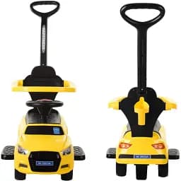 Каталка-толокар 2 в 1 Bambi M 3503A-6 жовтий - мініатюра 4
