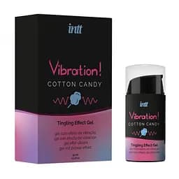 Рідкий вібратор Intt Vibration Cotton Candy (15 мл), густий гель Intt SO9812 98028
