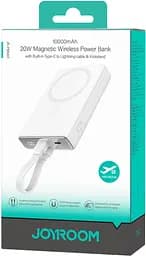 УМБ Joyroom Magnetic Wireless 10000mAh JR-PBM01 20W QC, USB-C In/Out White - мініатюра 5