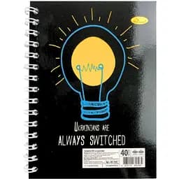 Блокнот А6 "Патріотичний" АП-1903-6, 40 аркушів, пружина збоку