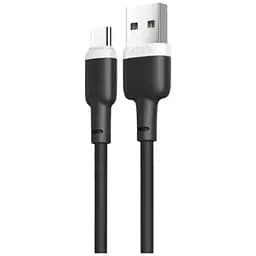 Кабель XO Type-C NB208 Liquid Silicone 2.4A/1m Black