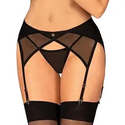 Пояс для чулок Obsessive Nesari M/L черный