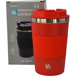 Термокружка Line Art Cyprus 350 мл червона (20211LA-02) - мініатюра 5
