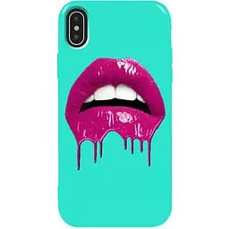 Чохол-накладка Toto Pure TPU 2 mm Print Case Apple iPhone XS Max #32 Lips Mint