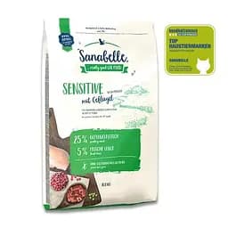 Сухий корм Sanabelle Sensitive для дорослих кішок з домашнім птахом 10 кг