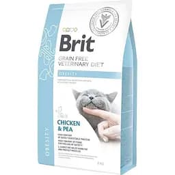 Сухий корм Brit GF Veterinary Diet Cat Obesity для котів з надмірною вагою з куркою та горохом 2 кг
