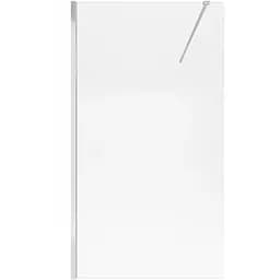 Душевая перегородка Qtap Walk-In Standard CRM2011.C8 110x190 см, стекло Clear 8 мм, покрытия CalcLess, универсальная, прозрачный