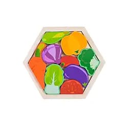 Детский деревянный пазл вкладыш "Овощи" C9441-6