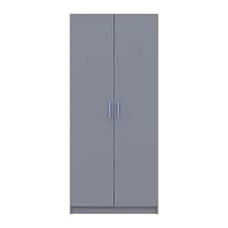 Шафа для одягу Doros Promo з полицями Сірий 2 ДСП 90х48х204 (80737770)