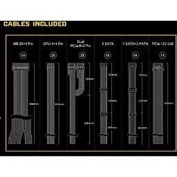 Блок живлення ASRock Challenger CL-850G 120mm, 80+ Gold, Retail 850W - мініатюра 6
