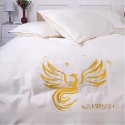 Комплект постільної білизни MirSon Ranforce Elite 0001 Moko White "Fire Bird" 175 х 210 см - мініатюра 6