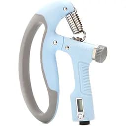 Еспандер кістьовий Cornix 10-100 кг з регульованим навантаженням та лічильником XR-0271 Sky Blue/Grey