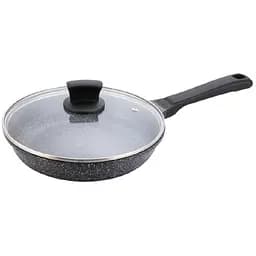 Сковорода зі скляною кришкою антипригарна Maestro 28 см MR-1225-28 алюміній