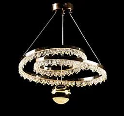Люстра стельова LED Splendid Ray L151/2, 40Вт, золото, білий, сучасний стиль для дому - мініатюра 3