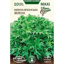 Семена Насіння України Maxi Мизуна Японская зеленая 10 г (688550)