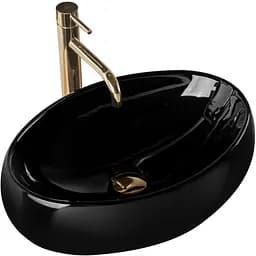 Умивальник Rea Linda накладний black REA-U8523, Чорний