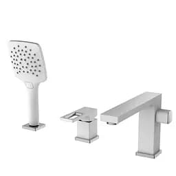 Змішувач для ванни на борт Gappo G1117-8 білий/хром