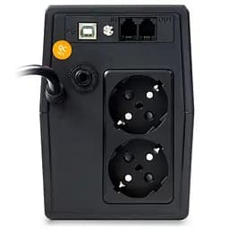 Джерело безперебійного живлення NJOY Horus Plus 800 (PWUP-LI080H1-AZ01B) Lin.int., AVR, 2 x евро, USB, LCD, пластик - мініатюра 5