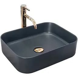 Умивальник Rea Kaya navy blue mat накладних REA-U5656, Синий