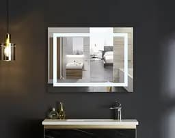 Дзеркало Mixxus WARM MR12-70x50-REVERSE з LED Touch, Anti-fog, димером, регулюванням яскравості (MI6670) - мініатюра 3