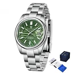 Наручний годинник чоловічий PD-1715 Silver-Green Pagani Design acs0031116