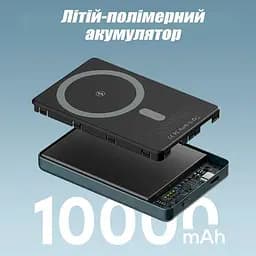 Повербанк Kuulaa MagSafe Powerbank з бездротовою зарядкою для iPhone 10000 mAh 20W Dark Green - мініатюра 8