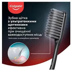 Зубна щітка Colgate Slim Soft Charcoal рожева - мініатюра 5