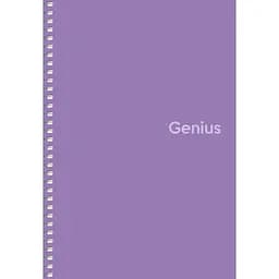 Зошит для записів Genius А5, в клітинку, спіраль, 80 л., бузковий (A5-080-6806K)