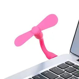 Вентилятор мобільний USB рожевий - мініатюра 2