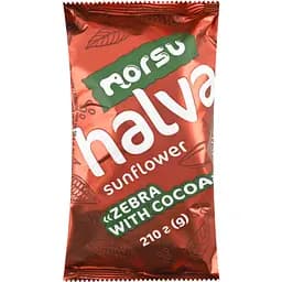 Халва Norsu соняшникова Зебра з какао 210 г (753924)