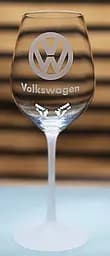 Винний келих 480мл з гравіюванням Фольксваген Volkswagen  подарунок для автолюбителя  скляний фужер з логотипом