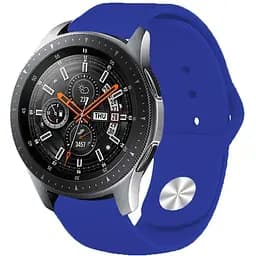 Силіконовий ремінець BeCover для Xiaomi iMi KW66/Mi Watch Color/Haylou LS01/Watch S1 Active Dark-Blue (706354) - мініатюра 3