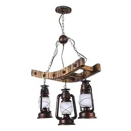 Люстра подвесная Brille кантри E27 60W BR (BKL-812S/3)