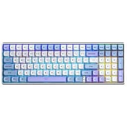 Клавіатура Aula S100pro RGB KRGD Red Switch Wireless/Bluetooth/Type-C UA White/Blue (6948391205762)