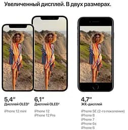 Смартфон Apple iPhone 12 mini 256Gb Purple [MJQH3] [56430] - мініатюра 6