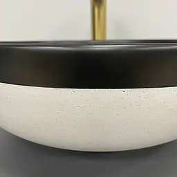 Умивальник VBI Ormela black white matt накладний VBI-016900, Чорний матовий - мініатюра 4