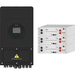 Система зберігання енергії Deye SUN-6K-SG03 Black 6kW + 3 АКБ SE-G5.1 Pro-B 15.3Wh (51.2V/100Ah/5120Wh) [159292]