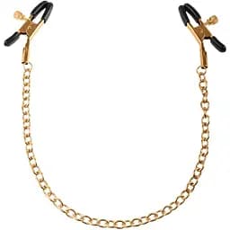 Зажимы для сосков Fetish Fantasy Gold Chain Nipple Clamps 32 см золотой