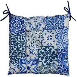 Подушка для стільця Прованс Фреска, 40х40 см, синя (28337)