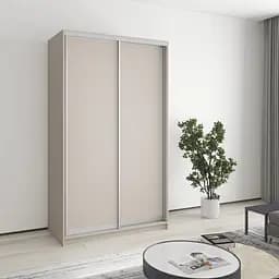 Шафа-купе дводверна MebelStar Стандарт AL 2ДСП 120x45x210 см Кашемір (MBS-2272)